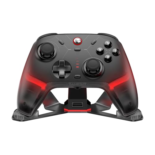 GameSir Cyclone 2 Wireless Controller - 1000Hz Polling Rate, TMR Joysticks, Hall/Micro 2-in-1 Triggers for PC/Switch/Android/iOS, PC Gaming Controller with Charging Dock (Black)