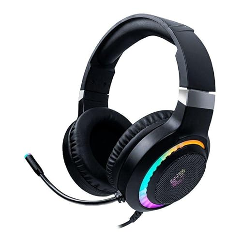 Headset Gamer Mancer Twilight | Iluminação Rainbow | Drivers 50mm | Microfone Omnidirecional | Conector P2 3,5mm | Preto | MCR-TLT-RGB02