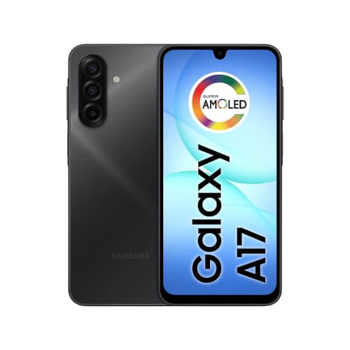 Samsung Celular Galaxy A17 com IA, 256GB, 8GB RAM, Câm de 50MP, Tela de 6.7", NFC, IP54 (Preto)