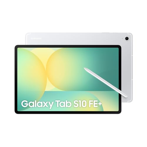 Samsung Tablet Galaxy Tab S10 FE+ WiFi, Prata, 128GB, 8GB, Tela 13.1" 90Hz, S Pen e Capa Inclusas