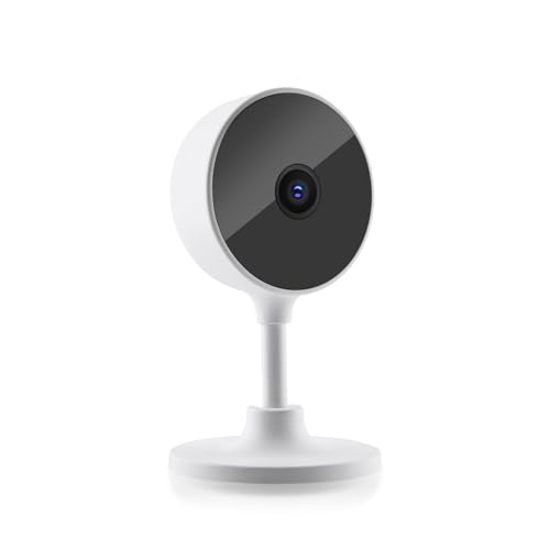 3MP Camera de Segurança Wifi Interior, Detecção de Movimento, Push de Alerta via Aplicativo, Áudio Bidirecional, Visão Noturna Infravermelha
