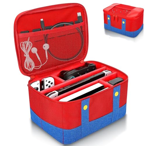 Case para Nintendo Switch Oled, Bolsa para Armazenamento de Console de Jogos, Case para Nintendo Switch Lite, Bolsa Maleta Case Transporte