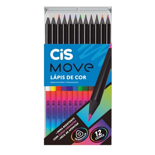 CIS Lápis de cor Move 12 cores