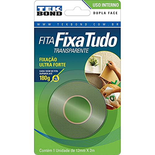 Fita Acrílica Dupla Face Interno 12MMX2M Blister
