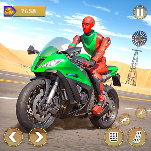 Jogo de corrida de moto e acrobacias em rodovias
