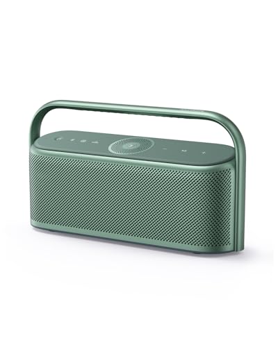 Motion X600 Soundcore da Anker Caixa de Som Portáteis Bluetooth, Áudio Espacial Hi-Res, 50W Sem Fio, IPX7 à Prova D'Água, Pro EQ, Entrada AUX, Ideal para Casa, Escritório, Quintal e Banheiro, Branco