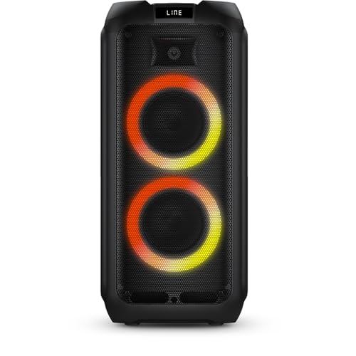 PHILIPS, Caixa de Som Bluetooth Party Speaker, com Luzes LED, TAX4209/78, FM, USB, Cartão SD, Auxiliar, TWS, Entradas Microfone/Guitarra