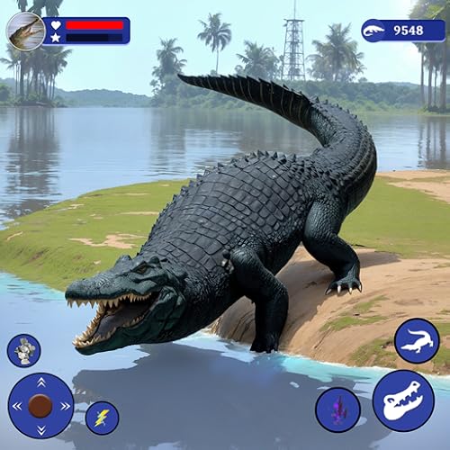 Simulador de Crocodilo Selvagem: Jogo de Sobrevivência