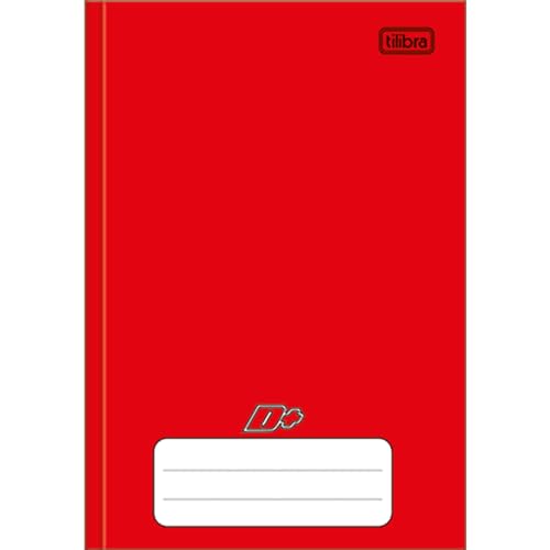 Tilibra - Caderno Brochura Universitário Capa Dura, D+, 200x275mm, 96 Folhas, Vermelho