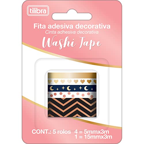 Tilibra - Fita Adesiva Washi Tape