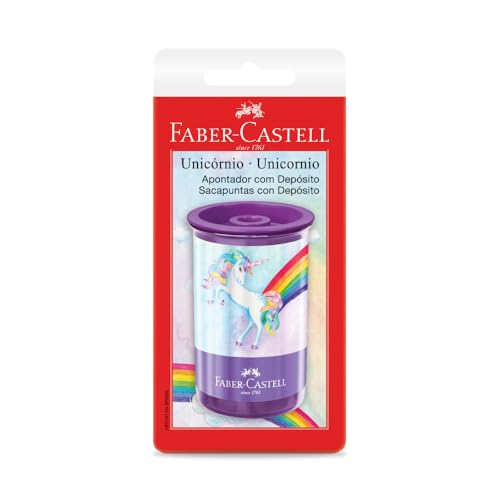Apontador com Depósito, Unicórnio, Faber-Castell, SM/123UNIZF