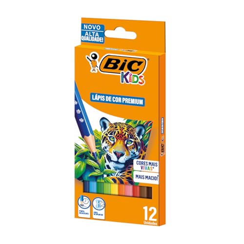 BIC, Lápis de Cor Premium, BIC KIDs, 12 cores