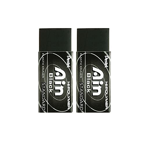 Borracha Ain Black Pentel Kit 2 Unidades