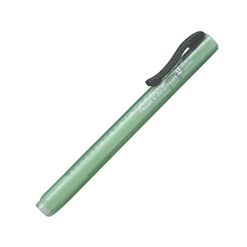 Borracha Clic Eraser Pentel Transparente Verde