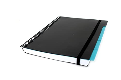Caderno com divisórias Hipster 192 Folhas Pautado Preto Confetti