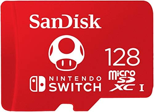 Cartão Micro SD Nintendo Switch, SanDisk, 128GB, SDSQXAO-128G-GNCZN