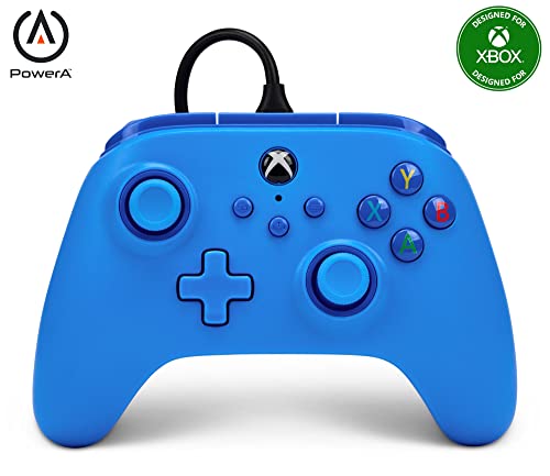 Controle com fio - Power A - para XBOX Série X | S - Azul