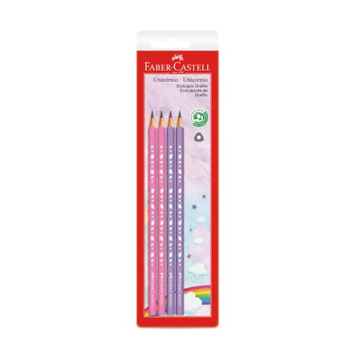 Faber-Castell SM/935UNI Unicórnio, EcoLápis Grafite, Kit com 4 lápis