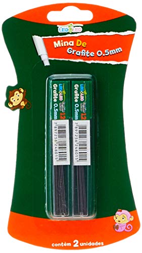 Grafite Hb 0.5mm Blister C/2 Tubos Blister Leo&leo Leonora, Preto
