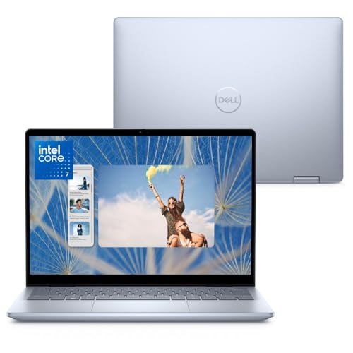 Notebook 2 em 1 Dell Inspiron 2IN1-I150U-M50 14" FHD+ Touch Intel® Core™ 7 150U 16GB 1TB SSD Windows 11 Prata Gelo