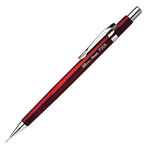 Pentel Lapiseira Sharp P200 0.5mm Vermelho (Vinho) SM/P205-B