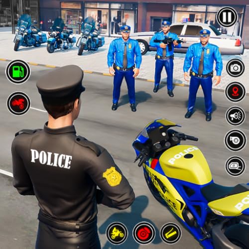 Police Bike Simulator 3D: City Chase Patrol Game