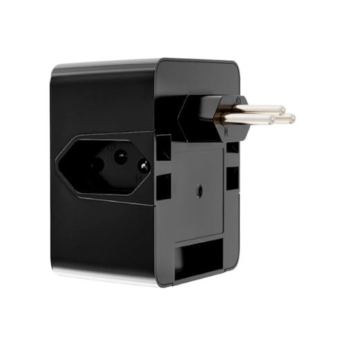 Protetor Contra Surtos Elétricos (DPS) CLAMPER 127/220V, 10 Amperes, 3 Pinos, para PC, PS5, Xbox, Smartphone, Monitor, Impressora, etc - iCLAMPER Energia 3 PretoLCF, 3 tomadas