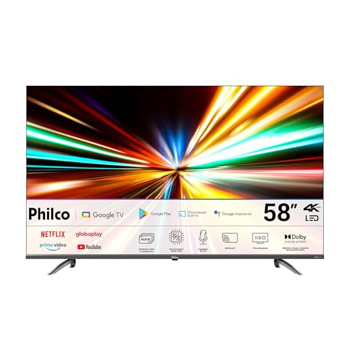 Smart TV 58" Philco LED 4K Google TV HDR10 P58KGA