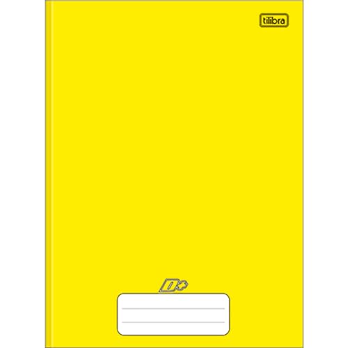 Tilibra Universitário D+ - Caderno Brochura Capa Dura, 200x275mm, 96 Folhas, Amarelo