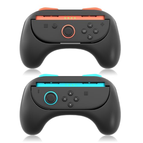 Controle Grips para Nintendo Switch 2 JoyCon (2025), Kit de Alça Resistente Ao Desgaste para Controle JoyCon Switch 2, pacote com 2