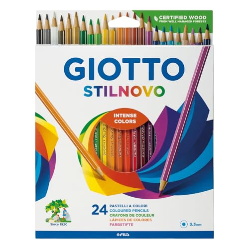 GIOTTO Stilnovo Lápis de Cor Estojo com 24 Cores