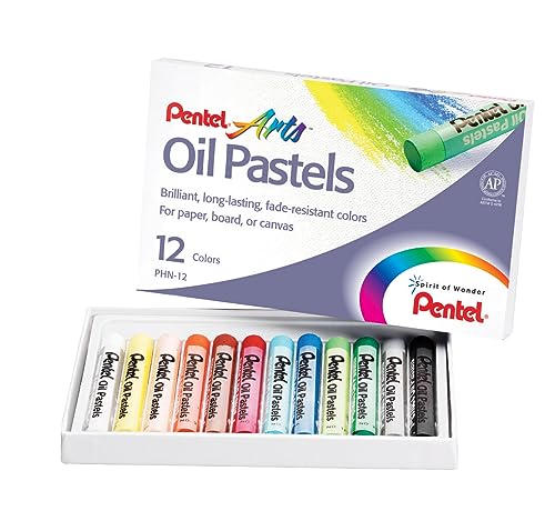 Giz Pastel Oleoso Pentel Arts 12 Cores