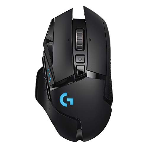 Mouse Gamer Sem Fio Logitech G502 LIGHTSPEED com Tecnologia RGB LIGHTSYNC, Ajustes de Peso, 11 Botóes Programáveis, Sensor HERO 25K e Bateria Recarregável - Compatível com POWERPLAY
