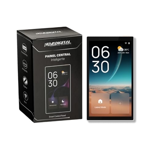 Painel Central Inteligente Wi-Fi e Hub Zigbee NovaDigital PCI01-Z C Tuya e Smart Life Comando de Voz Compatível com Alexa e Google Assistente