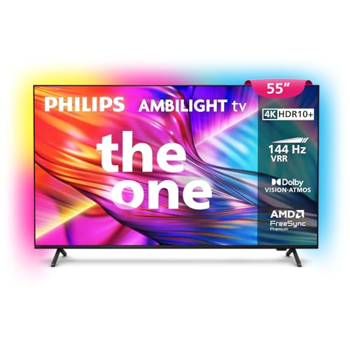 PHILIPS, Smart TV, Ambilight THE ONE 55" 4K 144 Hz, 55PUG8929/78, P5, DTS Play-Fi, Freesync, Dolby Vision e Atmos, 40 WRMS