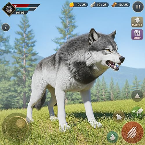 Real Wild Wolf Animal Simulator Clash Game - Open World Wolf Attack Games 2025
