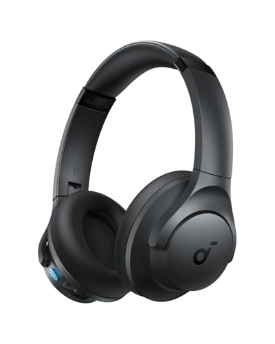 soundcore Q11i da Anker Fone De Ouvido Bluetooth 5.3, Fone Gamer, Headphone Bluetooth Over-Ear, Graves Profundos, 60H Autonomia, Hi-Res Áudio, Almofadas Removíveis, Conexão Multiponto, Preto