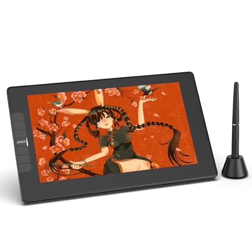 VEIKK Tablet gráfico com ecrã VK1200 V2 tablet digitador compatível Windows/Mac OS/Android Phone/Chrome OS/Linux OS, ideal para desenhar gráficos