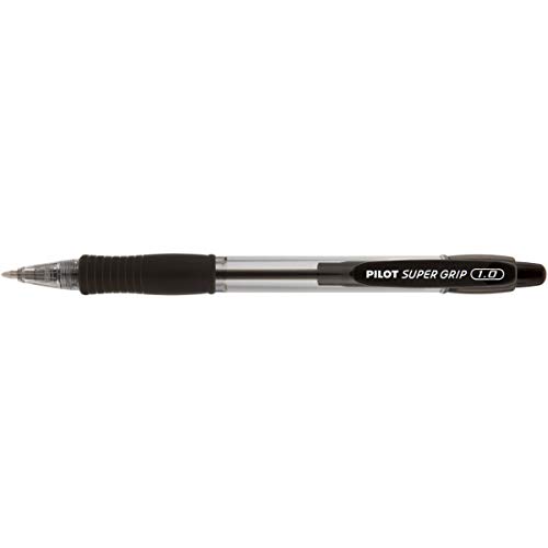 Caneta Esferográfica Retrátil, Pilot, Bpgp-Super Grip-10r, 1.0 mm, Preta