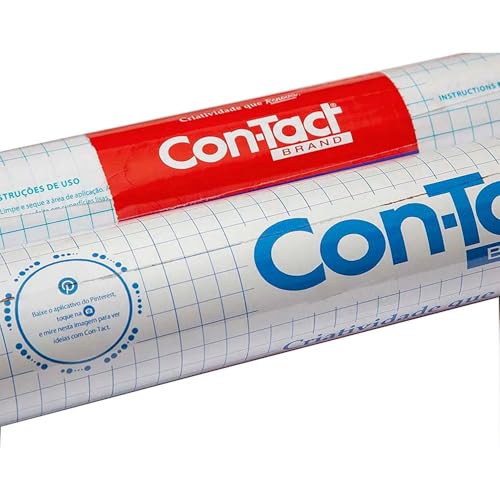Con-Tact Cristal Papel Adesivo 45cm x 25m, transparente com espessura 80 Micras. Ideal para Proteção e Revestimento - C180
