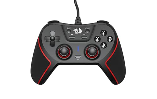Controle Gamer Redragon Ephemera Preto e Vermelho USB G713