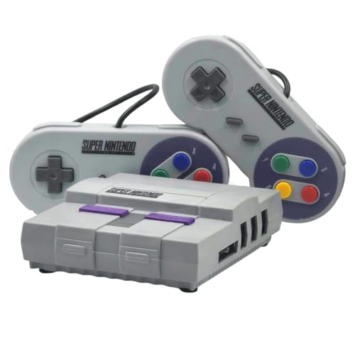 Game Retro Mini Super Nintendo + 150 mil Jogos + 2 Controles + Pack com todos os Jogos de Snes (Controles SNES)