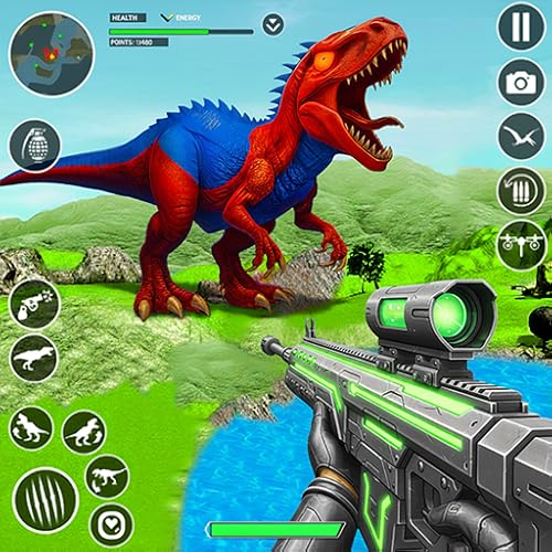 Jogo Caçador de Dinossauros Selvagens: Batalha de Dinossauros Revolta - Jogos de Tiro com Dinossauros