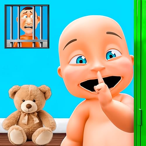 Jogos de esconde-esconde e aventura em família para bebês e papais travessos