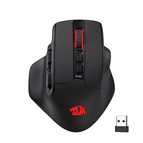 Mouse Gamer Redragon Bullseye Pro, Wireless 2.4GHz Cabo ou Bluetooth, RGB, 7 Botões, 26000DPI, Preto - M806RGB-PRO