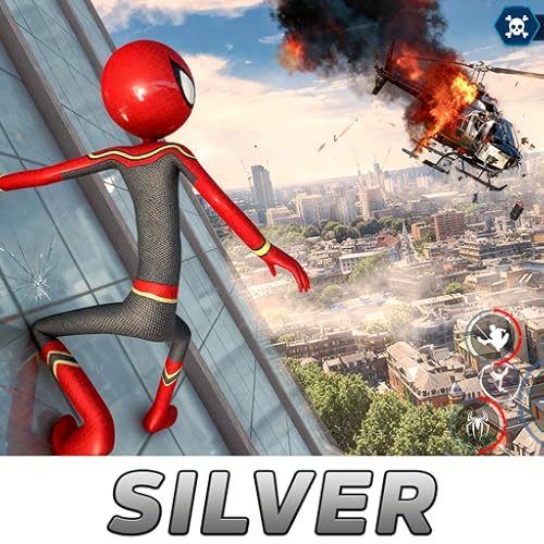 Real Stick Rope Hero 3 Silver