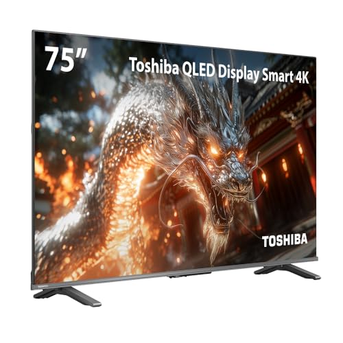 Smart TV QLED 75 4K Toshiba Google TV 4HDMI 2USB Wi-Fi
